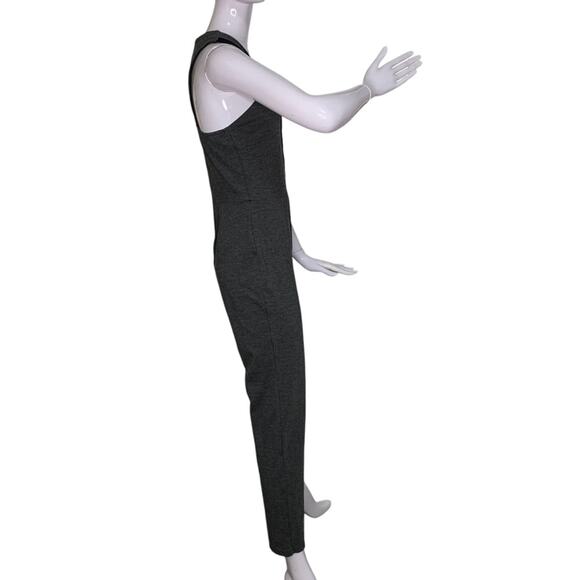 Mystic Jumpsuit Sleeveless Gray and Black Hidden Zipper on Back Size L - Picture 5 of 12